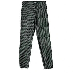 Max Studio Black White Polka Dot Skinny Leg Pull On Pants NWT Size S
